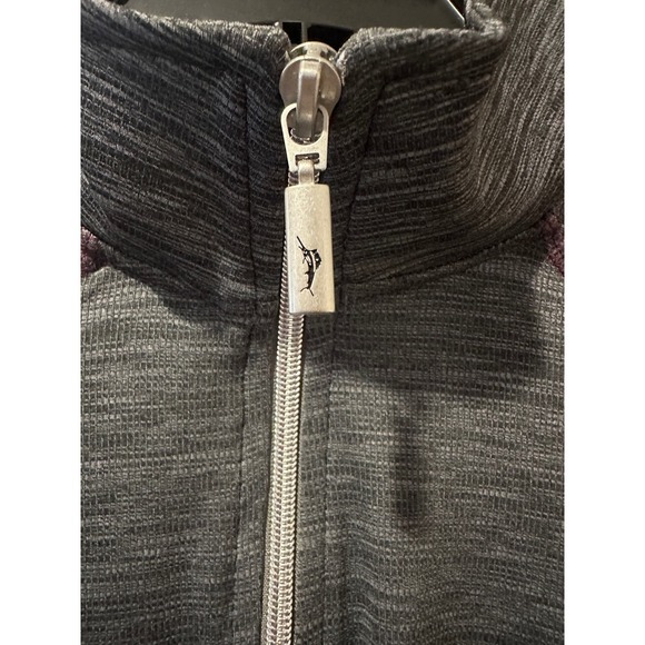 Tommy Bahama Mens Gray Quarter Zip Long Sleeve Pullover Athletic Top M/M - Picture 3 of 5